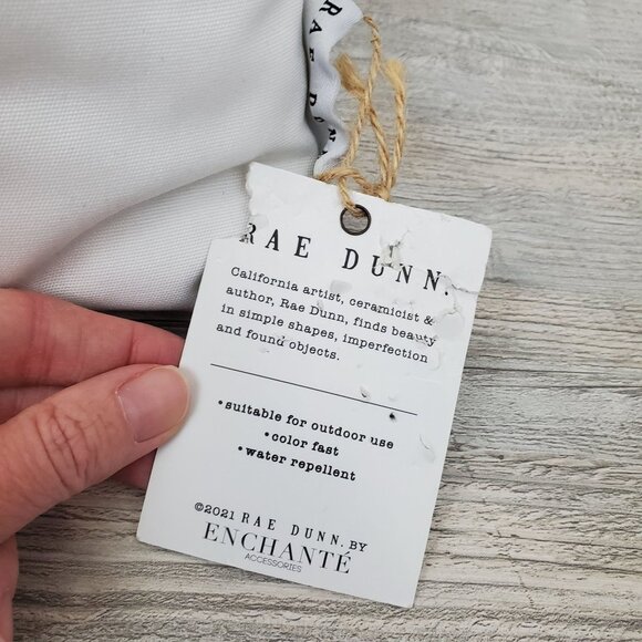 Rae Dunn Stay Golden rainbow boho square throw pillow - Picture 7 of 11